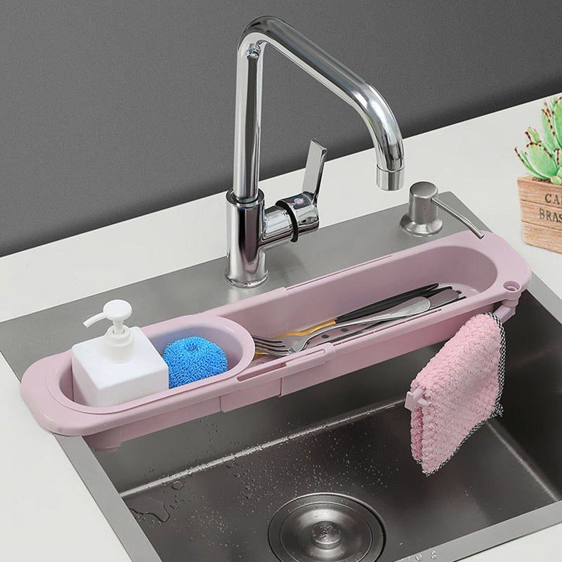 Telescopic Sink Soap Sponge Holder